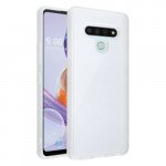 Wholesale LG Stylo 6 Slim Matte Hybrid Bumper Case (White)